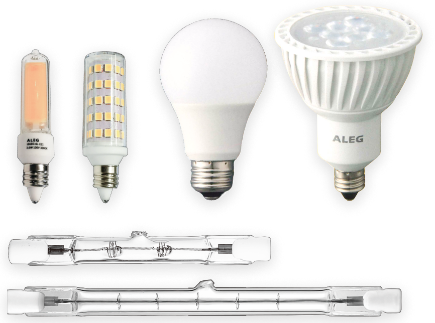 ALEG LED and fluorescent lamp products