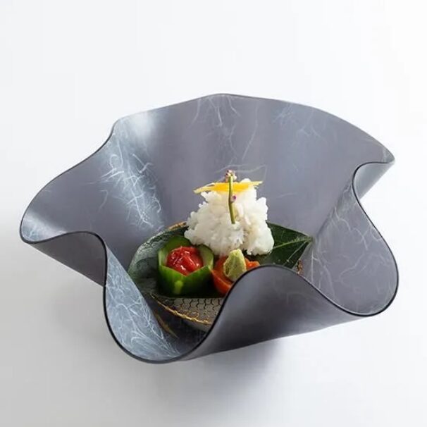 UTSUWA HANA plate, Premium Black