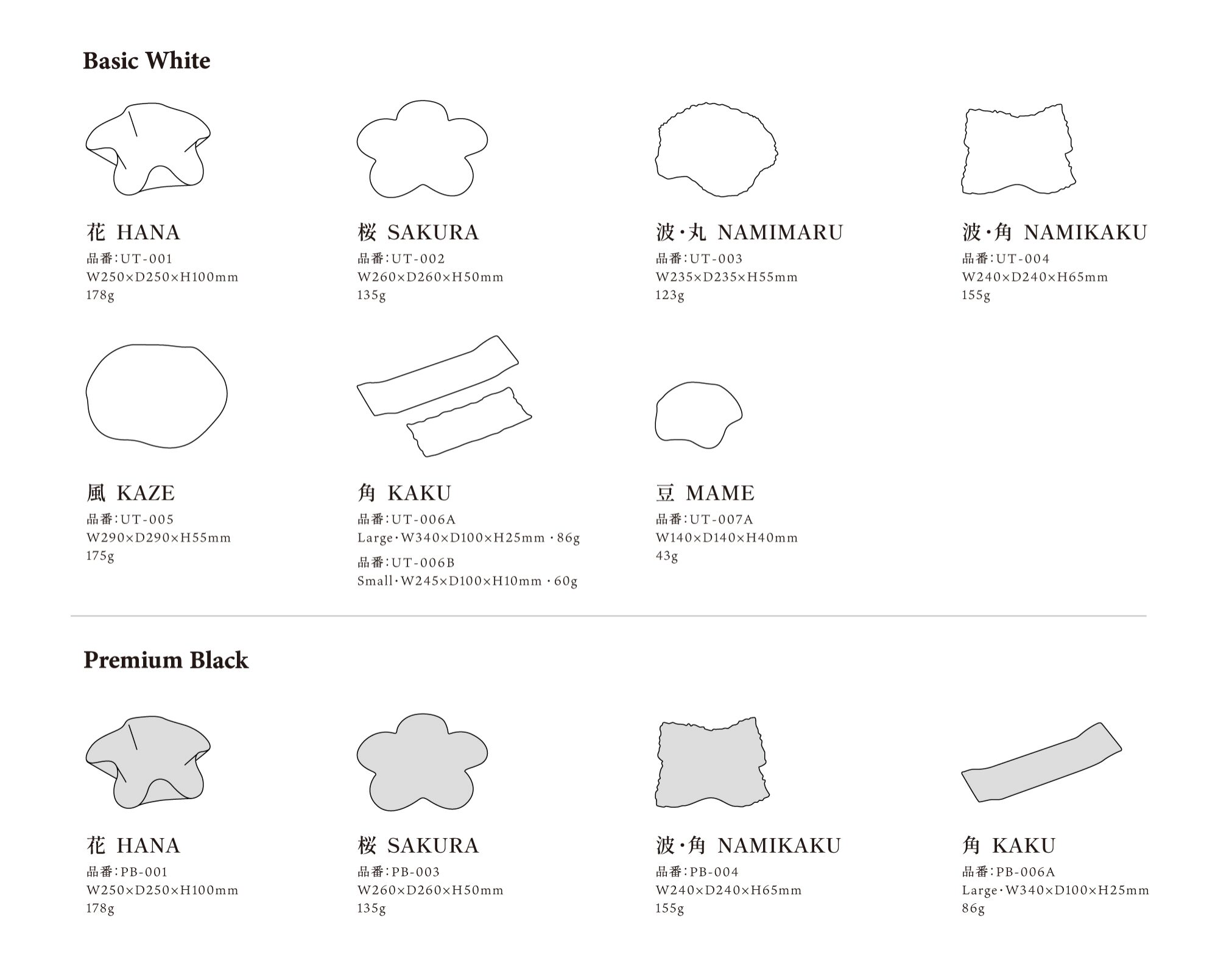 UTSUWA Premium Black table setting