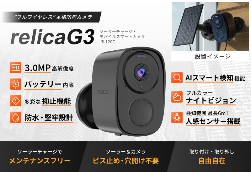 relica G3 security camera
